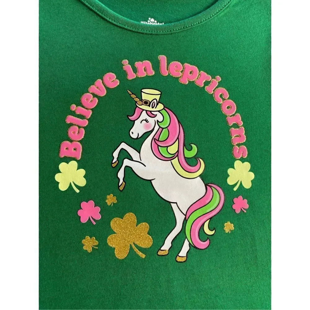 CELEBRATE GIRLS 18M ST. PATRICK’S “BELIEVE IN LEPREICORNS” 2 PIECE SET